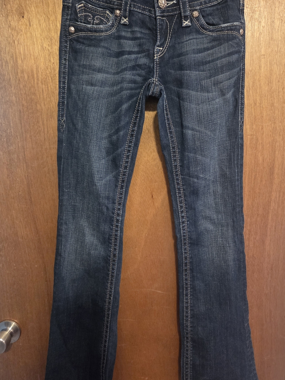 Rock Revival Women's Dark Blue Deborah Bootcut Jeans Sz 27